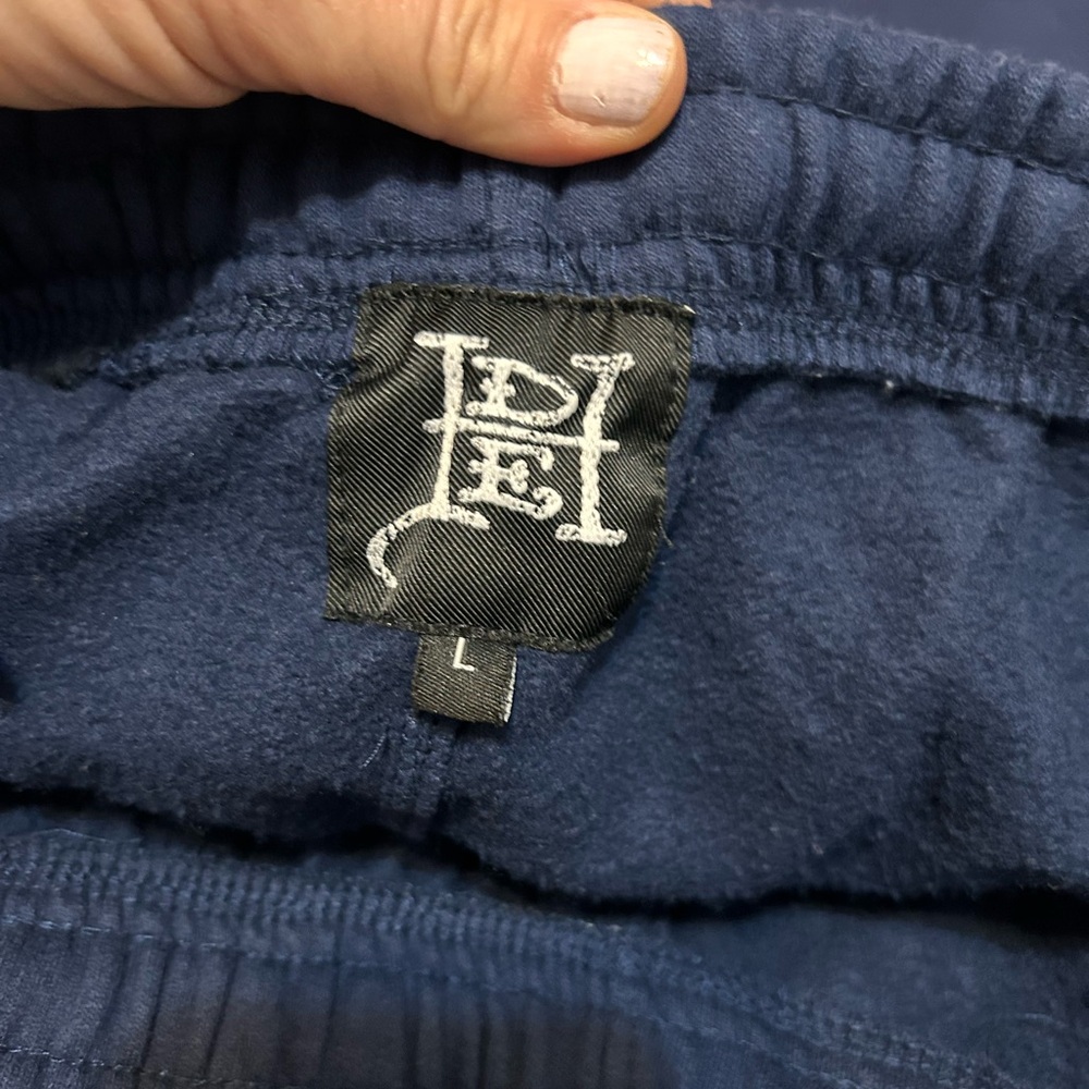 Ed Hardy Panther Bulldog Sweatpants Midnight Blue Size Large - Picture 6 of 9